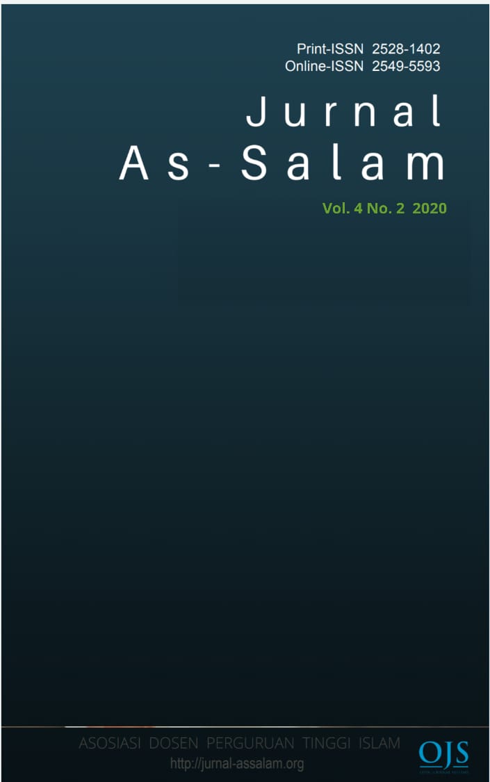 					View Vol. 4 No. 2 (2020): Jurnal As-Salam
				