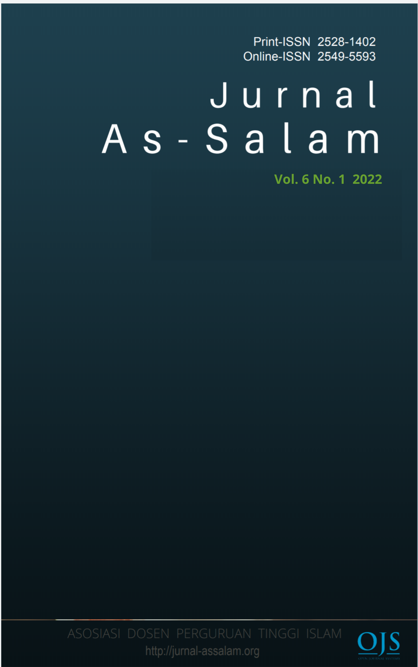 					View Vol. 6 No. 1 (2022): Jurnal As-Salam
				